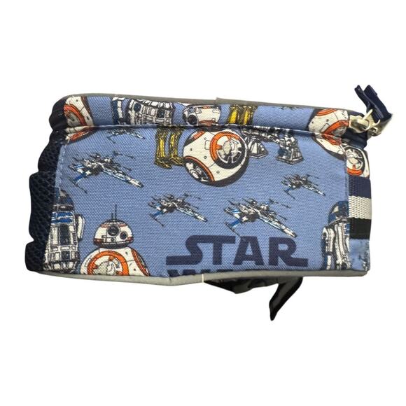 Pottery Barn Kids Star Wars Lunch Box R2-D2 BB-8 C-3PO Insulated Blue Samuel - Picture 5 of 8